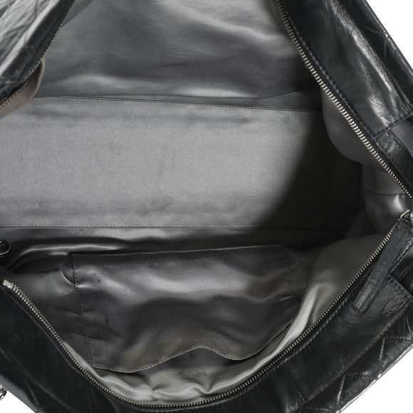 Chanel Black Quilted Lambskin Sharpei Medium East West Tote - Picture 7 of 8